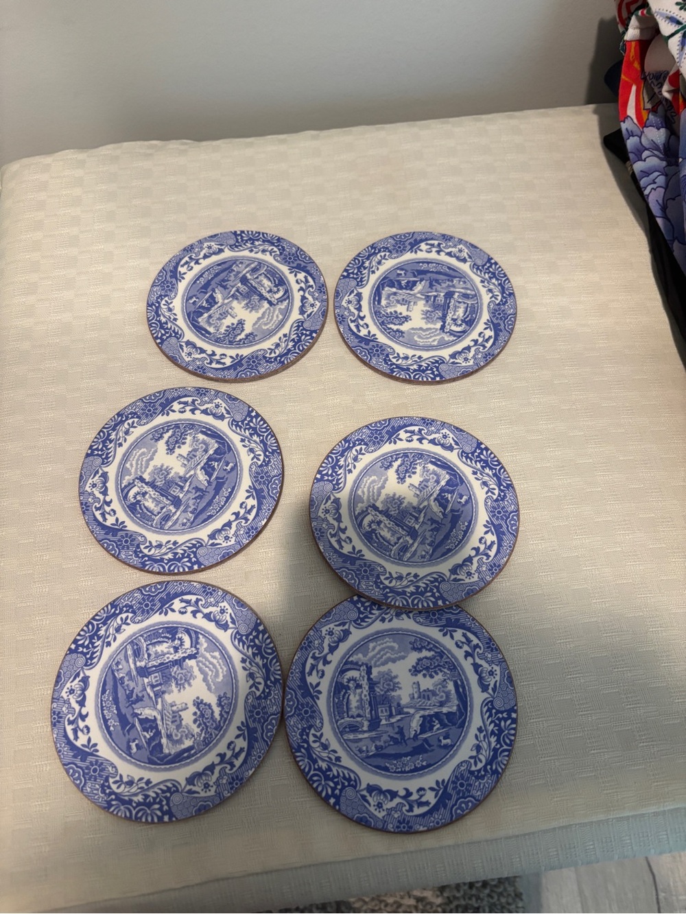 Spode Blue Room "Italian" Coasters- Set of 6